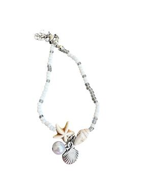 Beach Theme Beaded Bracelet with Charms